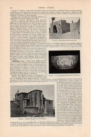 LAMINA V13112: Muralla e inglesia en Tamara, Palencia
