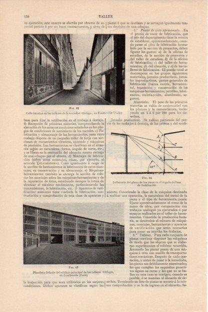 LAMINA V13108: Talleres Delage en Courbevole, Francia