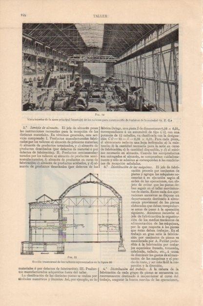 LAMINA V13105: Nave principal de la sociedad A.E.G