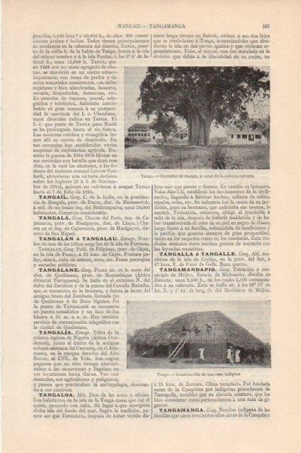 LAMINA V13132:  Casas da la colonia europea en Tanga, Tanzania