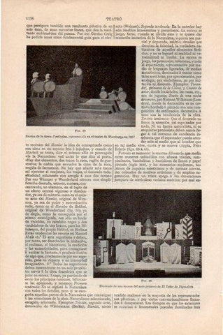 LAMINA V13283: Decorado de una escena de El Señor de Pigmalion