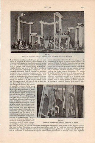 LAMINA V13282: Escena de El Bosque en el teatro Meyerhold