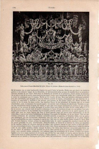 LAMINA V13279: Telon para el Teatro Municipal de Lyon