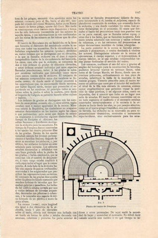 LAMINA V13277: Planta del teatro de Pompeya