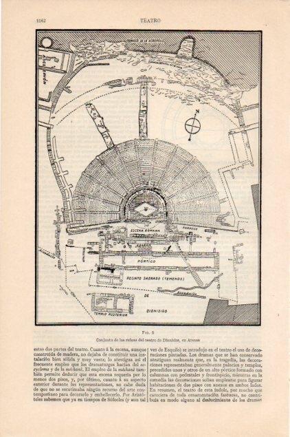 LAMINA V13275: Plano del teatro de Dionisios en Atenas