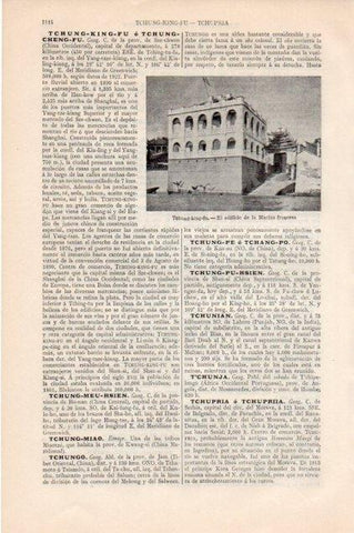 LAMINA V13262: Edificio Marina francesa en Tchung-king-fu