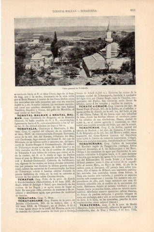 LAMINA V13261: Vista de Tchatalja, Turquia