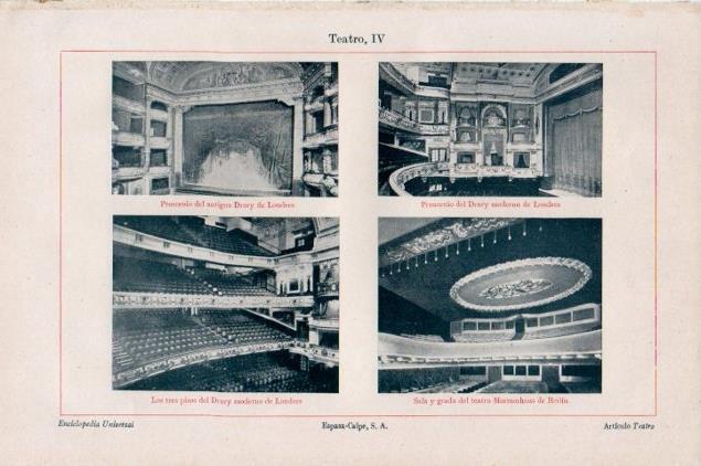 LAMINA V13306: Teatro Drury de Londres y Marmorhaus de Berlin