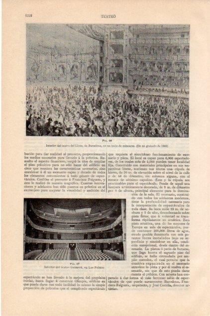 LAMINA V13303: Teatro el Liceo grabado de 1865