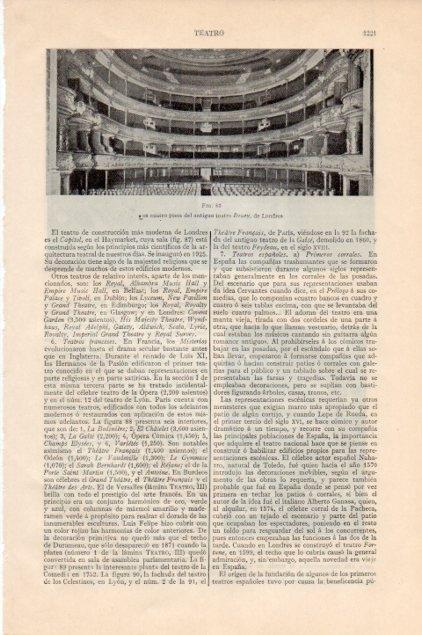 LAMINA V13300: Teatro Drury de Londres