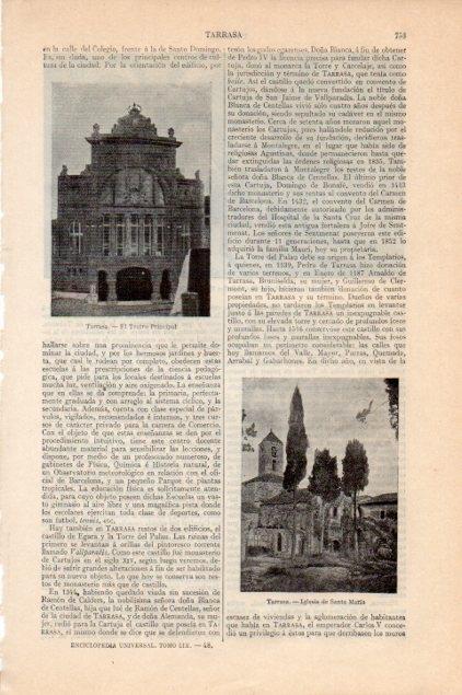 LAMINA V13221: Teatro principal e iglesia de Santa Maria de Terrassa