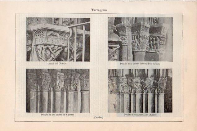 LAMINA V13214: Puerta del Claustro de la Catedral de Tarragona