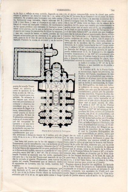 LAMINA V13211: Planta de la Catedral de Tarragona