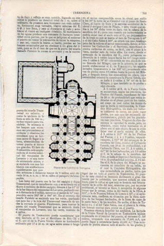 LAMINA V13211: Planta de la Catedral de Tarragona