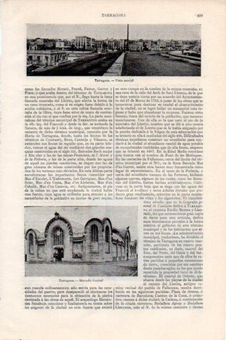 LAMINA V13209: Vista y Mercado Central de Tarragona