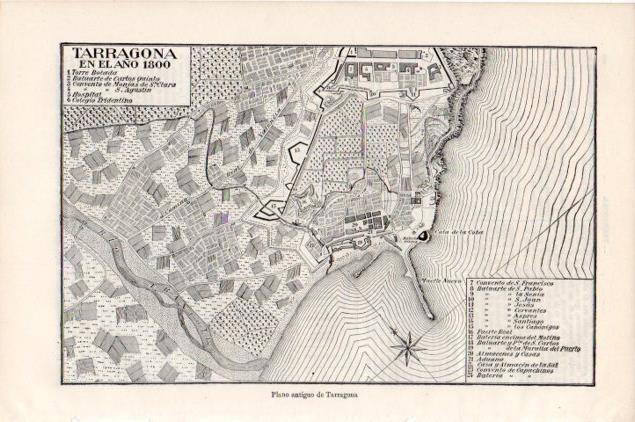 LAMINA V13206: Plano de Tarragona en 1800