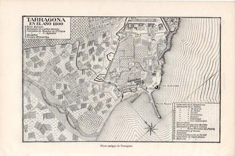 LAMINA V13206: Plano de Tarragona en 1800