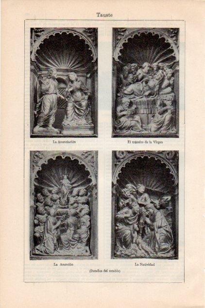 LAMINA V13253: Detalles del retablo de Tauste