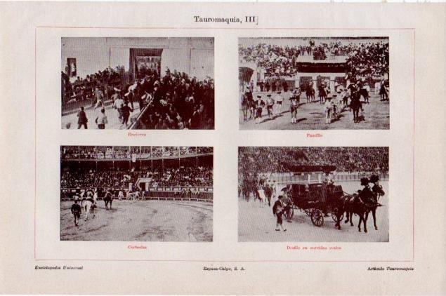 LAMINA V13249: Tauromaquia encierro paseillo cortesias y desfile