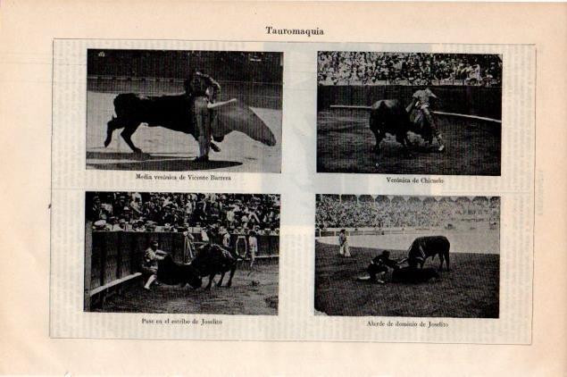 LAMINA V13245: Vicente Barrera, Chicuelo y Joselito