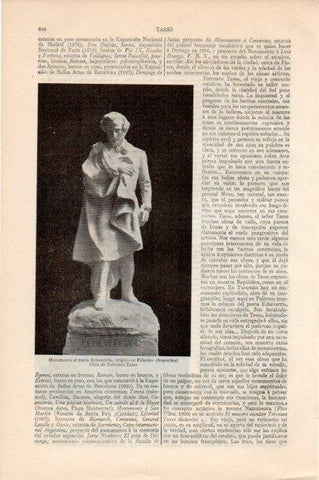 LAMINA V13237: Monumento a Echeverria en Argentina