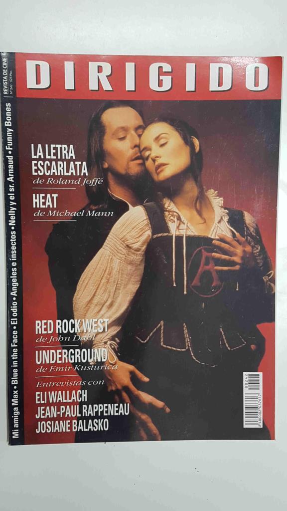 Revista Cine: Dirigido por num 242, enero 1996. Portada: La letra escarlata