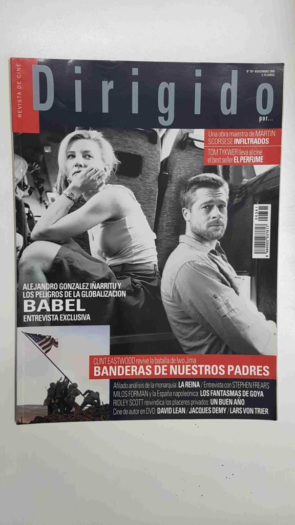 Revista Cine: Dirigido por num 361 noviembre 2006. Portada Babel (cate Blanchett, Brad Pitt)