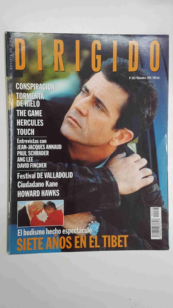 Revista Cine: Dirigido por num 262 noviembre 997. Portada: Mel Gibson en Conspiracion