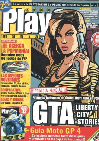 Play2 Mania: num 78 - Guia Moto GP4, reportajes: GTA Liberty city stories