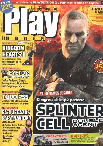 Play Mania: num 92 SIN guia, reportajes: Splinter Cell Double Agent