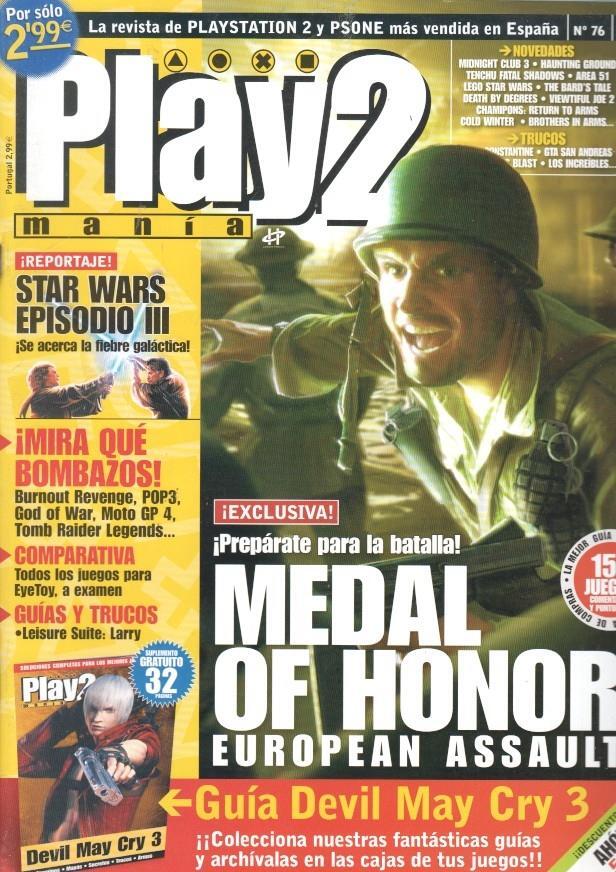 Play2 Mania: num 76 - Guia Devil May Cry 3, reportajes: Medal of Honor European Assault
