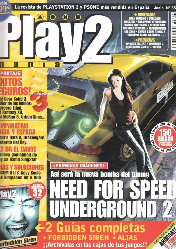 Play2 Mania: num 65 - Guia Forbidden Siren, reportajes: Need for speed underground 2