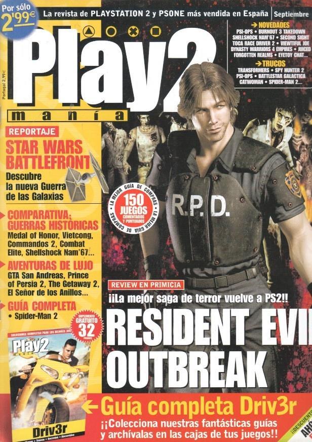 Play2 Mania: num 68 - Guia Driv3r, reportajes: Resident evil Outbreak