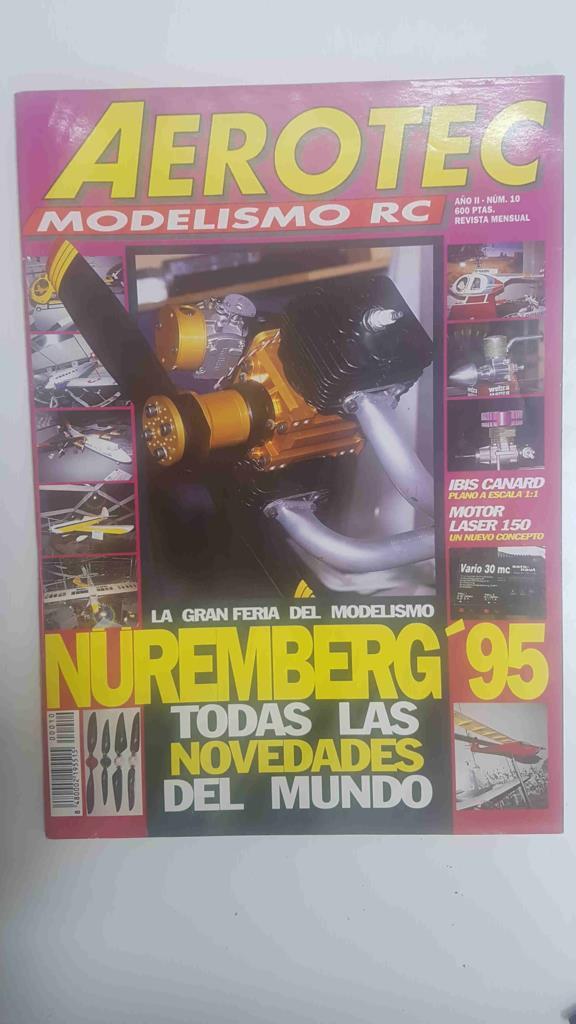 Revista Aerotec modelismo RC: año II num 10, marzo 1995 - La Gran Feria del Modelismo Nuremberg '95