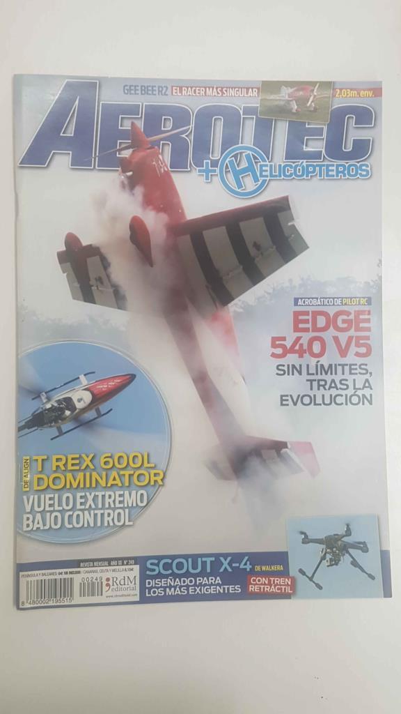 Revista Aerotec modelismo RC: año XX num 249, febrero 2015 - en portada Gee Bee Racer