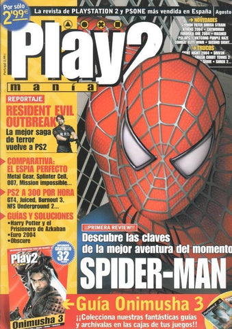 Play2 Mania: num 67 - Guia Onimusha 3, reportajes: Spider-man 2