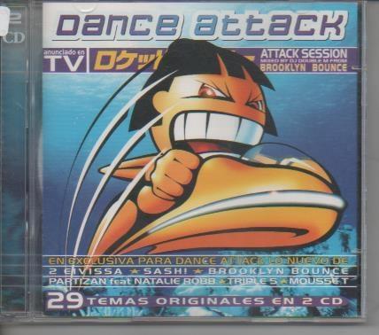 CD E00147: Cd Música. Dance Attack 29 temas originales en 2 cd
