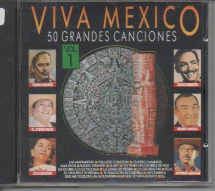 CD E00144: Cd Música. Viva Mexico 50 Grandes Canciones Vol 1