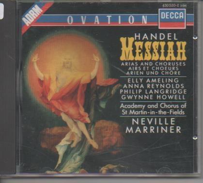 CD E00131: Cd Música. Neville Marriner. Handel