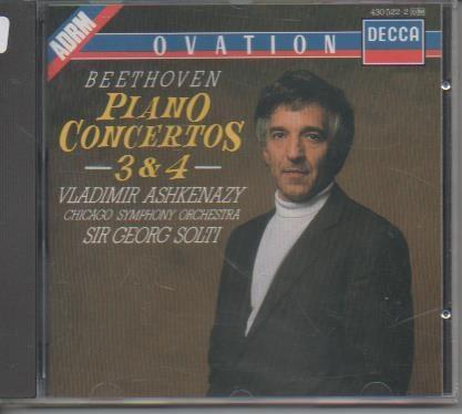 CD E00130: Cd Música. Vladimir Ashkenazy. Beethoven 