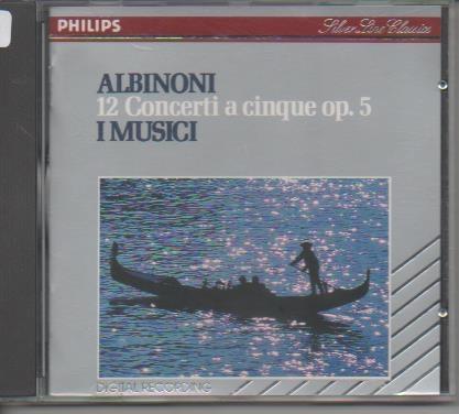 CD E00129: Cd Música. Tomaso Albinoni