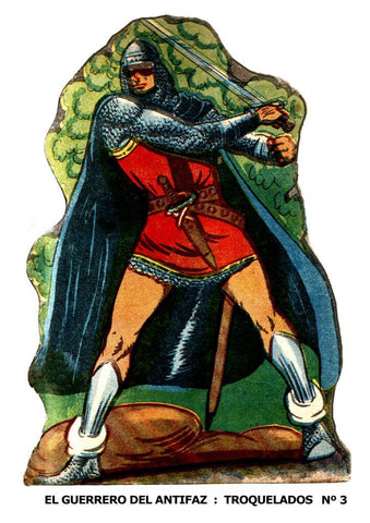 Poster DIN 4 numero 0764: El Guerrero del Antifaz: troquelado numero 3