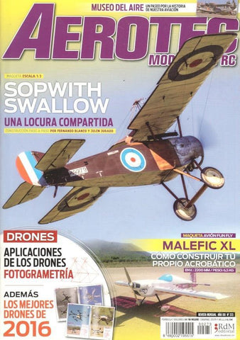 Revista Aerotec Modelismo Rc numero 273: Sopwith Swallow