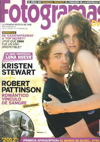 Revista Fotogramas numero 1993/ año 63, Noviembre 2009- Portada La saga crepusculo Luna Nueva: Kristen Stewart + Robert Pattison