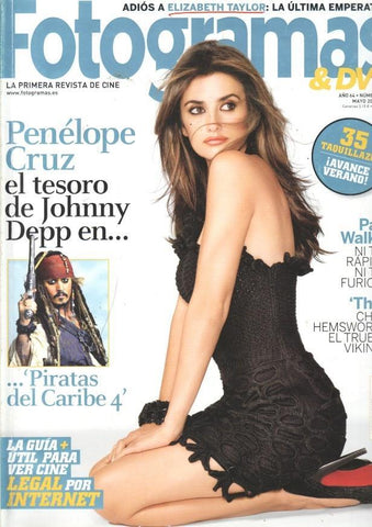 Revista Fotogramas numero 2011/ año 64, Mayo 2011- Portada Penelope Cruz