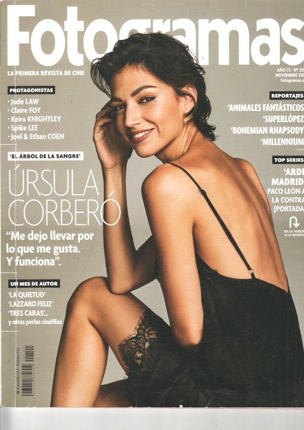 Revista Fotogramas numero 2101/ año 72, Noviembre 2018- Portada Ursula Corbero