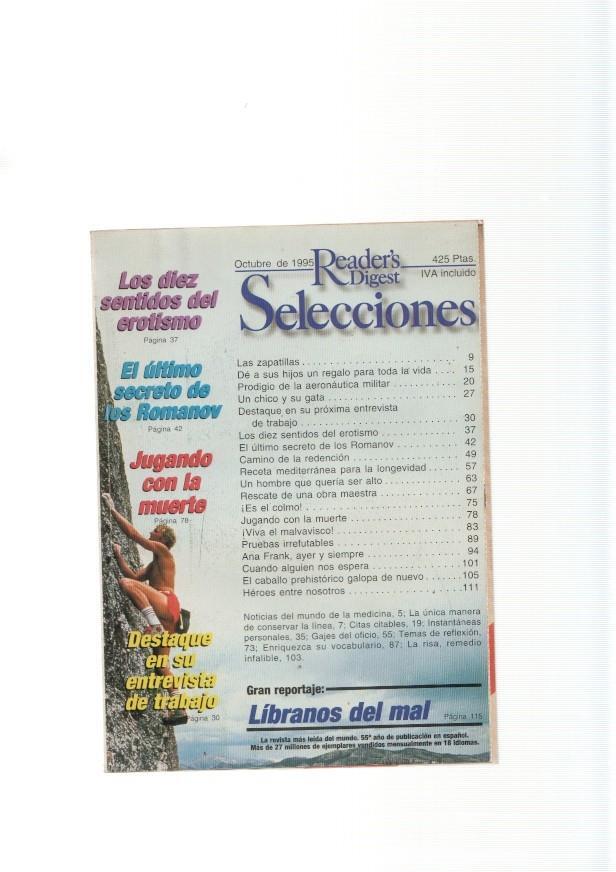 Reader s Digest Selecciones, octubre 1995: Ana Frank, ayer y siempre