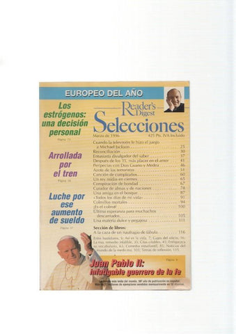 Reader s Digest Selecciones, marzo 1996: Michael Jackson