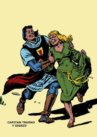 Poster DIN 4 numero 0766: Capitan Trueno y Sigrid