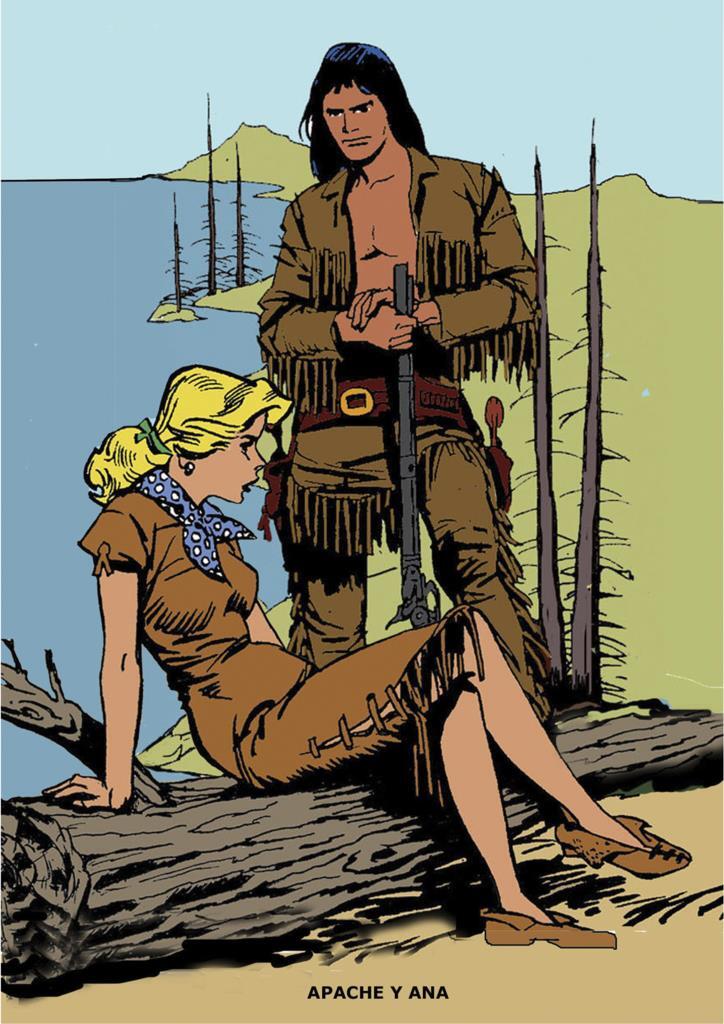 Poster DIN 4 numero 0768: Apache y Ana